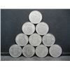 Image 2 : (10) Belgium One Francs, 60's and 70's