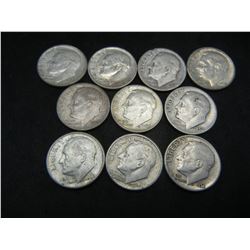 (10) Silver Dimes