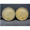 Image 2 : (2) 1941 GREAT BRITIAN 3 PENCE