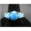 Image 1 : WOMAN'S BLUE FIRE OPAL RING (SIZE 7), FASHION JEWELRY