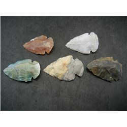 (5)-ARROW-HEADS, (AGATE), AGE UKNOWN
