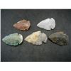 Image 1 : (5)-ARROW-HEADS, (AGATE), AGE UKNOWN