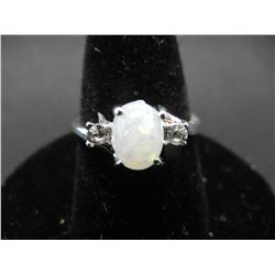 WOMAN'S FIRE OPAL RING (SIZE 7), FASHION JEWELRY