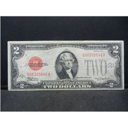 1928-D $2 Red Seal United States Note.  Serial # D06309846A