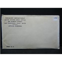 1968 United States Mint Set With Original Gov't Packaging, Has Been Unopened.