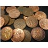 Image 3 : Lot of 50 Canadian Copper Cents Dated Before 1997.