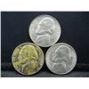 Image 1 : 1943 PDS Uncirculated Silver War Nickels.