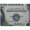 Image 2 : 1957 $1 Star Note Blue Seal Silver Certificate.  Nice Crisp Note.  Serial # *58429937C.