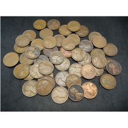 Lot of 50 1914 Lincoln Head Cents.