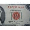 Image 2 : 1963 $2 Red Seal Nice Crisp United States Note.  Serial # A12805121A.
