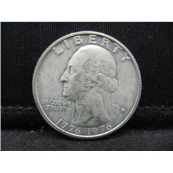 1976-S Uncirculated Bicentennial 40% Silver Quarter.