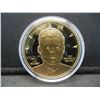 Image 2 : 24 K Gold layered Life of President John F. Kennedy medal.  Large.