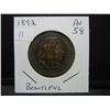 Image 3 : 1892 Columbian Commemorative  Half.  Very beautiful toning.  AU 58.