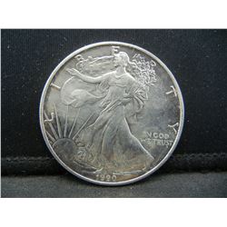 1990 American Silver Eagle.  Brilliant Uncirculated.