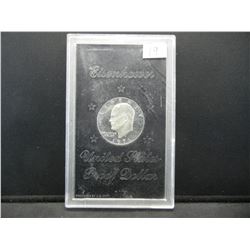 1971-S Eisenhower Silver Proof $1 (Brown Ike).  Mint Holder.  GEM.