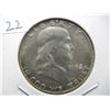Image 1 : 1952 Franklin Half with Full Bell Lines.  Uncirculated.