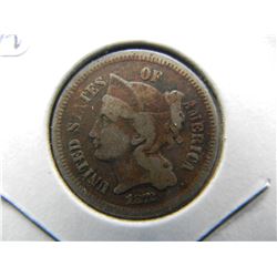 1872 Three Cent Nickel.  Tougher date.