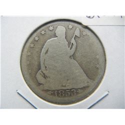 1853 Seated Hal with arrows and rays.  Good.  Nice affordable type coin.