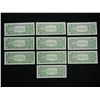 Image 8 : (10) Consecutive Serial # 1957 Silver Certificates.  GEM Crisp Uncirculated.