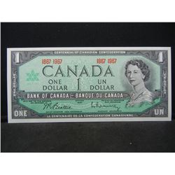 1967 Canada $1.  GEM Crisp Uncirculated.