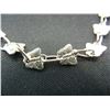 Image 2 : Six-inch Sterling Bracelet with butterfly link design.