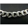 Image 2 : Seven-inch Sterling Bracelet with charm bracelet link design.   New.
