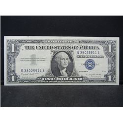1957-A $1 Blue Seal Silver Certificate. Nice Crisp Note. Serial # E38025511A