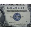 Image 2 : 1957-A $1 Blue Seal Silver Certificate. Nice Crisp Note. Serial # E38025511A