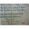 Image 2 : 1922 Germany Weimar Republik 10,000 Mark Reichsbanknote, Serial # F 0382195