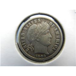 1903 Barber 10c. XF.