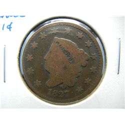 1827 Large 1c. Fine.