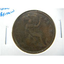 1862 Great Britaiin Penny.
