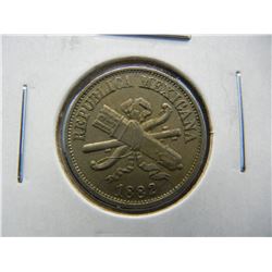 1882 Mexico 2 Centavos. Scarce Type.