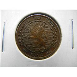 1892 Netherlands 1c. Nice.