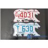 Image 2 : 1974, 1977 & a Sample (Small) Northwest Territories License Plates