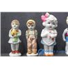 Image 3 : Collection of (9) Small Porcelain Dolls (Made in Japan)