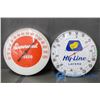 Image 1 : (2) Advertising Thermometers