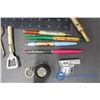Image 2 : Collection of Figural Bottle Openers, Advertising Floatie Pens, Keychains & Bottle Corks