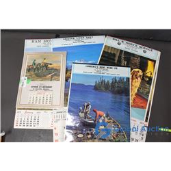 (6) 1970-80s Advertising Calendars