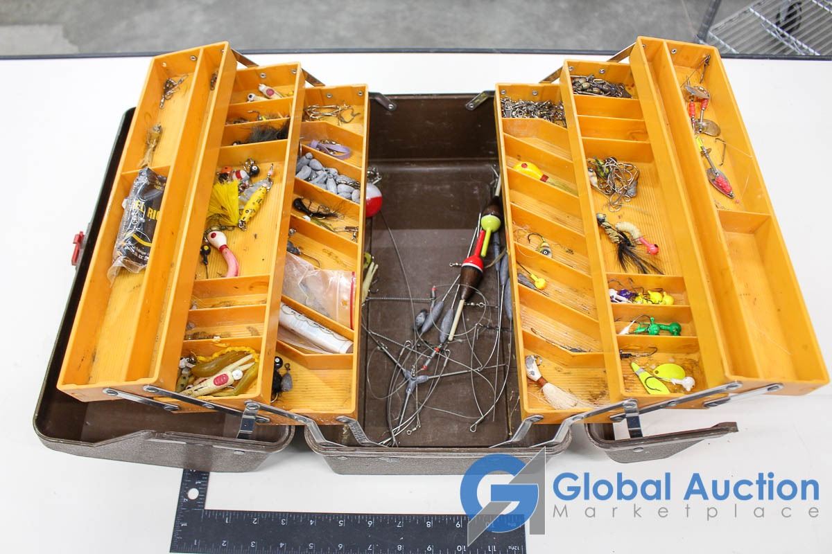 Fishing Tackle Box with Contents