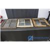 Image 1 : (3) Vintage Wood Framed Windows