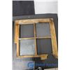Image 4 : (3) Vintage Wood Framed Windows