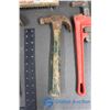 Image 3 : Hammers, Pipe Wrench and Wire Brush
