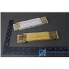 Image 1 : (2) Vintage Expandable Wooden Rulers