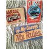 Image 1 : Garage Service Metal Signs X3 THE MONEY