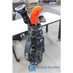 **Ping LH Mens Golf Clubs in Fila Bag
