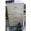 Image 1 : **5- Drawer Beige Cabinet