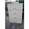 Image 1 : **4-Drawer Beige Cabinet