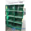 Image 1 : **Green Metal Shelving Unit