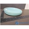 Image 5 : Blue FireKing Delphite Assorted Plates